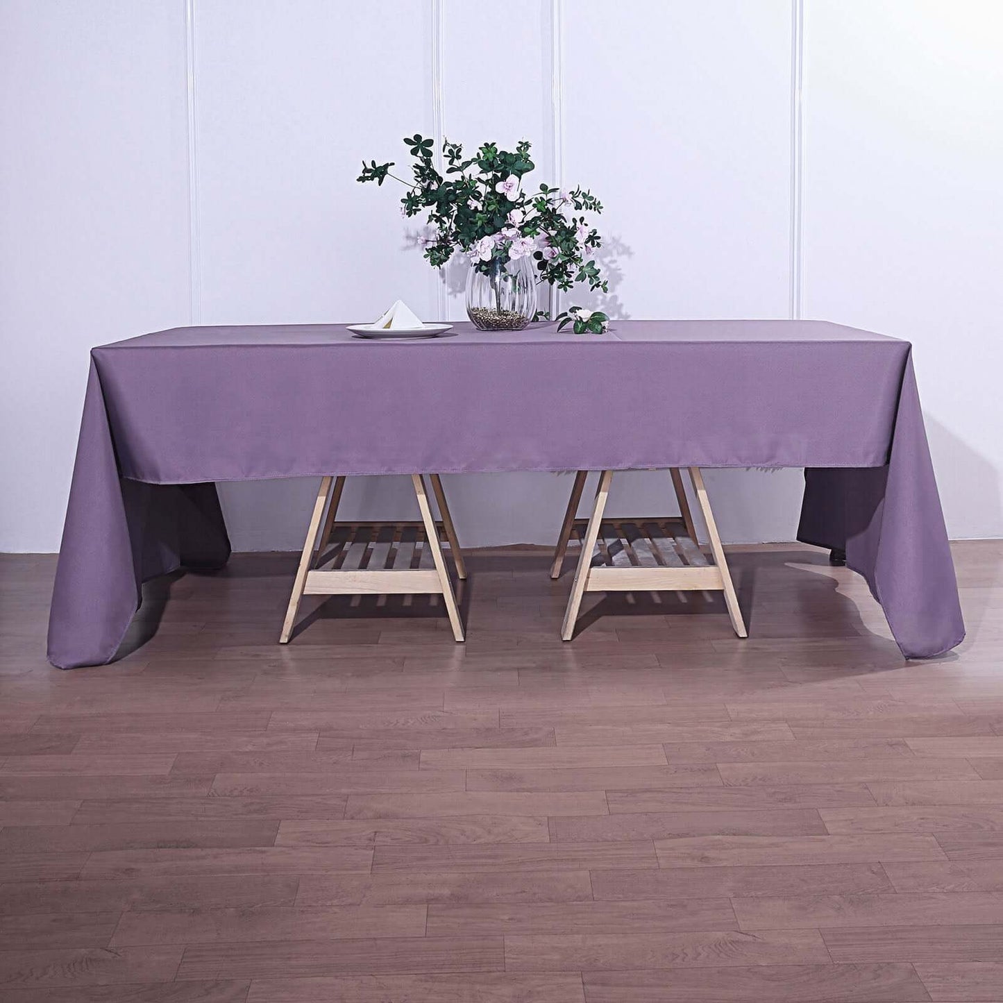 Polyester 72"x120" Rectangle Tablecloth Violet Amethyst - Durable and Stylish Table Cover