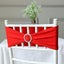 5 Pack Stretch Spandex Chair Sashes Red - Reusable Chair Bands with Silver Diamond Ring Slide Buckle 5"x14"