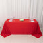 Scuba Rectangular 90"x132" Tablecloth Red - Wrinkle Free, Stain Resistant & Seamless Table Cover