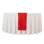Scuba Polyester 12"x108" Table Runner Red - Wrinkle-Free Table Linen