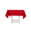 Lamour Satin 54"x54" Square Tablecloth Red - Durable & Silk-Like Table Cover