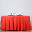 Polyester 132" Round Tablecloth Red - Seamless Chic Table Cover