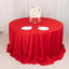 Scuba Round 132" Tablecloth Red - Wrinkle Free & Stain Resistant Seamless Table Cover