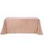 Sequin 90"x132" Rectangle Tablecloth Rose Gold - Seamless Sparkly Table Cover