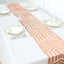Sequin 12"x108" Table Runner Rose Gold - Diamond Glitz Design