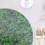 6-Pack Disposable Table Placemats in Green Boxwood Leaf Print - 700GSM Cardboard Placemats for Forest & Garden Theme Party Decor 13"
