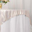 Polyester 72"x72" Table Overlay Square Tablecloth Beige - Sequin Dots Wrinkle-Free Table Cover