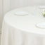 Fire Retardant Premium Polyester 108" Round Tablecloth Ivory - High-Performance Table Cover