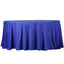Polyester 132" Round Tablecloth Royal Blue - Seamless Chic Table Cover