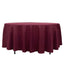 Premium Polyester 108" Round Tablecloth Burgundy - Wrinkle-Resistant 220GSM Table Cover