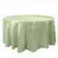 Taffeta 120" Round Tablecloth Sage Green - Seamless Accordion Crinkle Table Cover