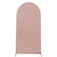 5ft Rose Gold Shimmer Tinsel Spandex Chiara Backdrop Stand Cover For Fitted Round Top Wedding Arch