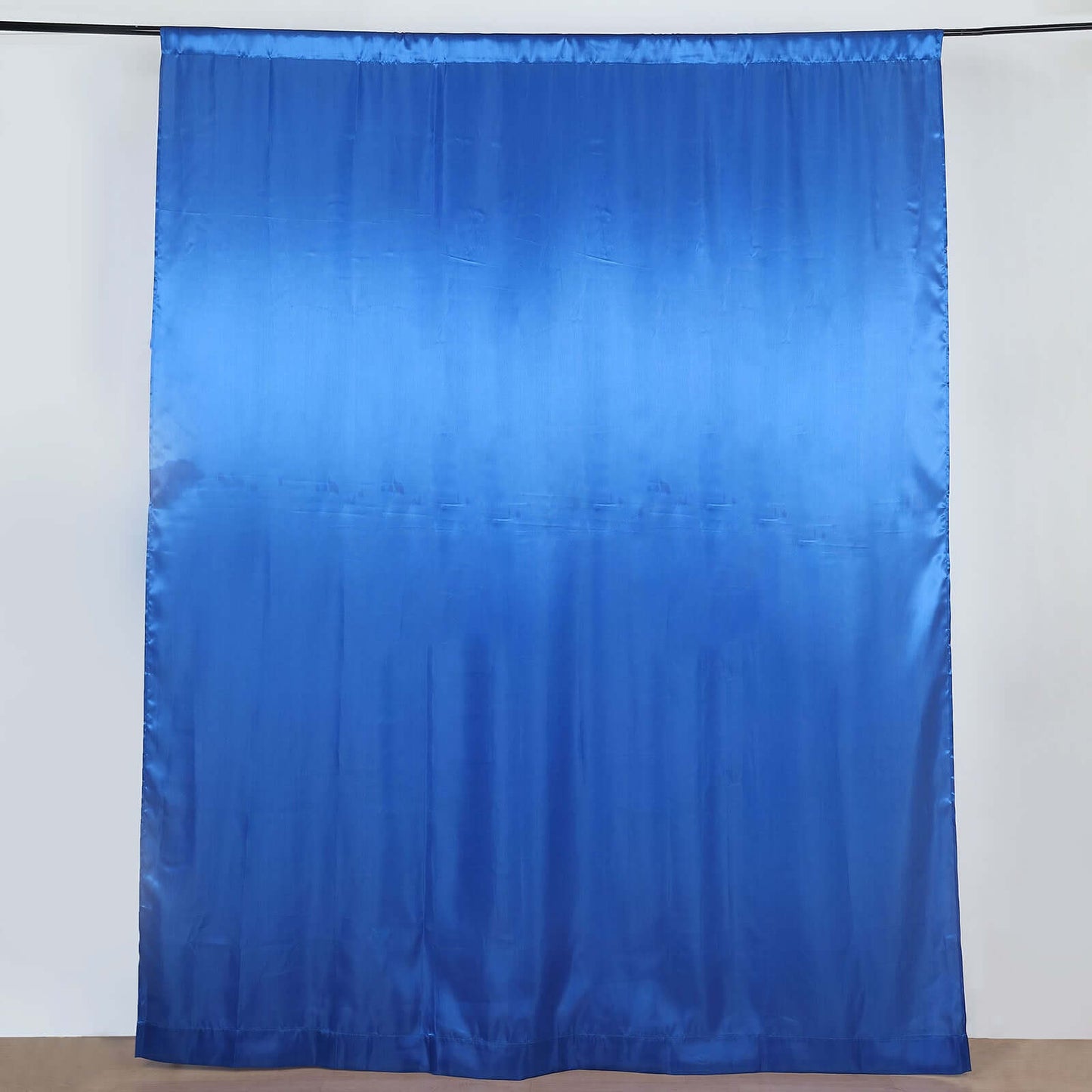 8ftx10ft Royal Blue Satin Event Curtain Drapes, Backdrop Event Panel