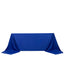 Scuba Rectangular 90"x156" Tablecloth Royal Blue - Wrinkle Free, Stain Resistant & Seamless Table Cover