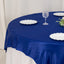 Lamour Satin 72"x72" Table Overlay Square Tablecloth Royal Blue - Smooth Finish Table Topper