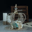 Crystal-Bead Royal Crown Cake Topper Metallic Gold - Dazzling Cake Centerpiece Decor for Luxurious Birthdays Receptions & Romantic Celebrations 14"