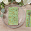 50-Pack Paper Dinner Napkins Sage Green with Gold Magnolia Flowers Print 2-Ply - Disposable Soft Napkins for Parties