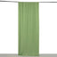 Sage Green 4-Way Stretch Spandex Event Curtain Drapes, Wrinkle Free Backdrop Event Panel with Rod Pockets - 5ftx10ft