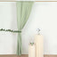 2 Pack Sage Green Polyester Event Curtain Drapes, 10ftx8ft Backdrop Event Panels With Rod Pockets 130 GSM