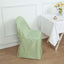 Polyester Slip On Folding Chair Covers Sage Green - Stain-Resistant Reusable Durable Fabric