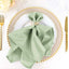 5 Pack Polyester 20"x20" Napkins Sage Green - Wrinkle Resistant & Easy Care Cloth Napkins