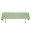 Polyester 60"x126" Rectangle Tablecloth Sage Green - Wrinkle-Resistant Table Cover