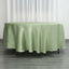 Satin 108" Round Tablecloth Sage Green - Smooth and Lustrous Table Cover