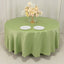 Lamour Satin 108" Round Tablecloth Sage Green - Durable & Silk-Like Table Cover
