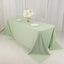 Scuba Rectangular 90"x132" Tablecloth Sage Green - Wrinkle Free, Stain Resistant & Seamless Table Cover