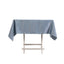 Lamour Satin 54"x54" Square Tablecloth Dusty Blue - Durable & Silk-Like Table Cover