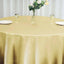 Satin 120" Round Tablecloth Champagne - Stylish Seamless Table Cover