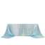 Satin Rectangular 90"x156" Tablecloth Light Blue - Seamless Table Cover
