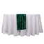 Satin 12"x108" Table Runner Hunter Emerald Green - Stripe Table Decor