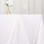 Scuba Rectangular 90"x156" Tablecloth White - Wrinkle Free, Stain Resistant & Seamless Table Cover for Weddings and Parties