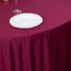 Scuba Round 120" Tablecloth Burgundy - Wrinkle Free & Stain Resistant Seamless Table Cover