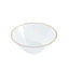 24-Pack Heavy Duty Plastic Ice Cream Bowls Clear Premium Gold Rim - Perfect for Celebrations 7oz