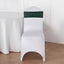 5 Pack Sequin Spandex Chair Sashes Hunter Emerald Green - Stretch Chair Bands 6"x15"