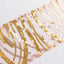 5 Pack Chair Sashes with Wave Embroidered Sequins Rose Gold/Gold 6"x88"