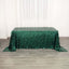 Sequin 90"x132" Rectangle Tablecloth Hunter Emerald Green - Seamless Big Payette Table Cover