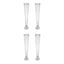 4-Pack Glass Trumpet Vases Clear - Durable Design for Chic Event Displays 28"