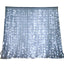 20ftx10ft White Sheer Organza w Cool LED Lights Decorative Curtain Panel