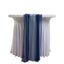20-Pack 9ft Sheer Table Runners â€“ Navy Blue/Dusty Blue Shimmer Sheer Drapes, Wrinkle-Free