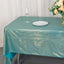 Sequin Dots Polyester 60"x126" Rectangle Tablecloth Shimmering Turquoise - Wrinkle Free & Sparkling Table Cover