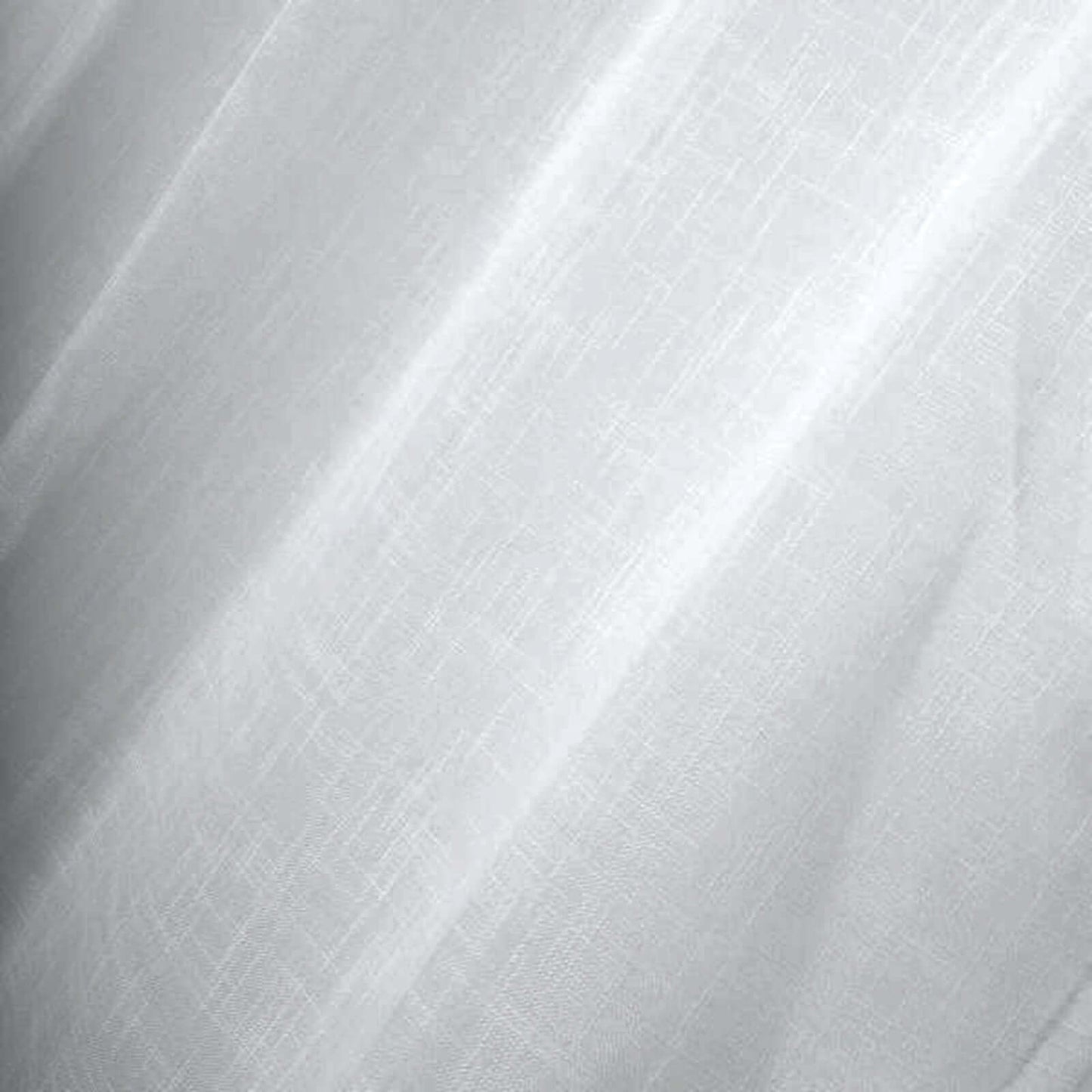 2 Pack Handmade Silver Faux Linen Curtains 52"x64", Curtain Panels With Chrome Grommets