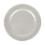 6-Pack Acrylic Round Charger Plates 13" in Silver with Beaded Rim, Decorative Dinner Party Charger Tableware