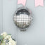 15" Mirrored Silver Disco Ball Mylar Reusable Foil Helium Air Balloon
