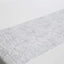 Mesh 11"x108" Table Runner Metallic Silver - Glitter Design for Convenient Event Decoration