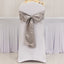5 Pack Lamour Satin 6"x106" Chair Sashes Silver - Stylish Reusable Decorative Bows