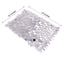 5 Pack Big Payette Sequin 13"x10" Chair Sash Bands Silver - Stylish Glittering Decor for Weddings & Gatherings