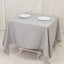 Premium Polyester Square Tablecloth 70"x70" Silver 220GSM Wrinkle-Resistant Table Cover